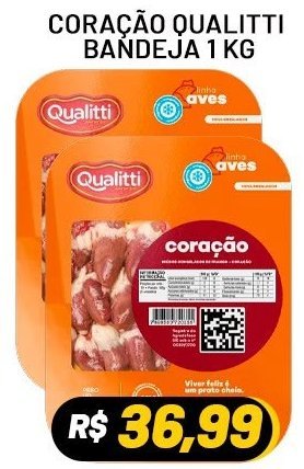 Coração Qualitti Bandeja 1 kg