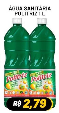 Água Sanitária Politriz1Litro
